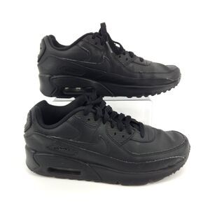 Nike Air Max 90 LTR Shoes Women Size 8.5 / 7Y Triple Black CD6864-001
